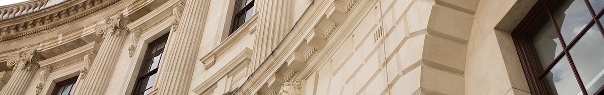 HM Treasury Building outside wave cutout